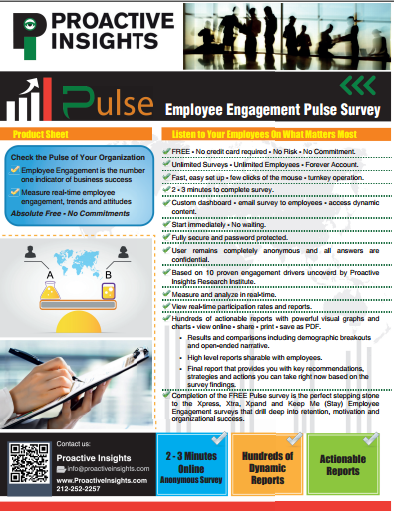 Employee Engagement Pulse Survey Survey